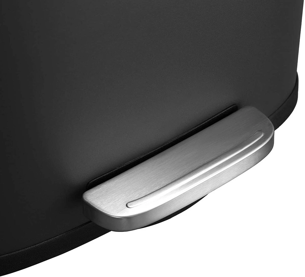 Prullenbak - Poubelle Poubelle Pour La Cuisine, Poubelle De 30 L Avec Pédale, Poubelle à Pédale Avec Bac Intérieur En Plastique, Couvercle à Charnière, Fermeture Amortie, Anti-odeurs Et Hygiénique, Noir 2 Prullenbak - Poubelle Poubelle Pour La Cuisine, Poubelle De 30 L Avec Pédale, Poubelle à Pédale Avec Bac Intérieur En Plastique, Couvercle à Charnière, Fermeture Amortie, Anti-odeurs Et Hygiénique, Noir – Image 2