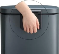 Songmics Poubelle Pour La Cuisine, 30 L Avec Pédale, Poubelle à Pédale, Couvercle à Charnière, Fermeture Amortie, Anti-odeurs Et Hygiénique, Gris Fumée -Vendite Pelouse Pro 1200x1092