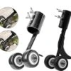 The Mash - Désherbeur à Roulettes 2 En 1, Lot De 2 Outils De Tracteur De Désherbeur Debout, Désherbeur De Jardin Portable, Rasoirs De Désherbage De Jardin Avec Roues Pour Jardin, Allées, Terrasse Et Trottoirs
