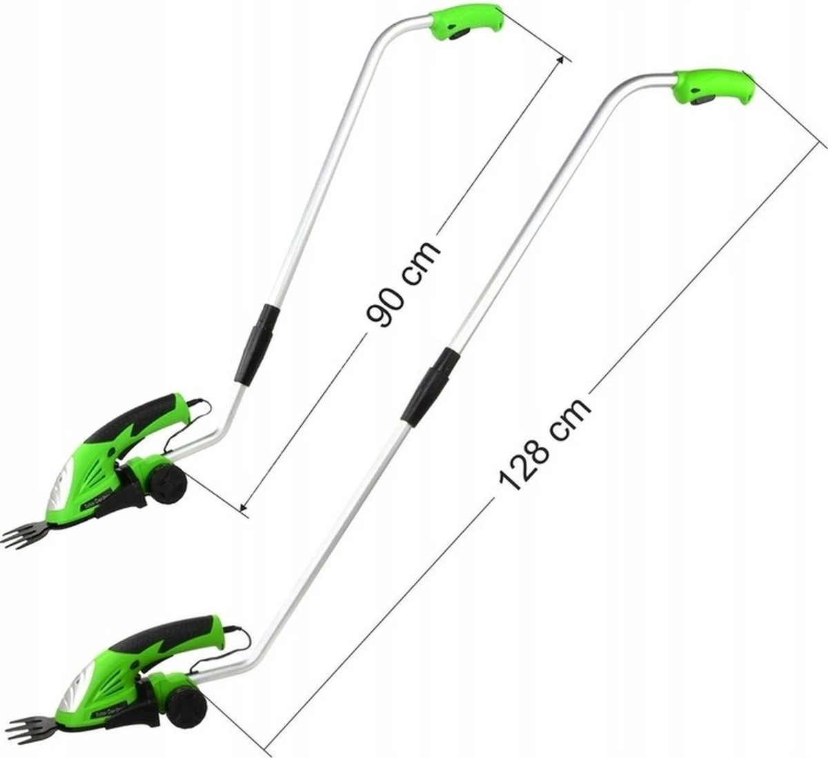 John Gardener Cisailles à Arbustes électriques / Cisailles à Gazon - Taille-haies - Batterie Au Lithium - AVEC 2 Lames, Chargeur Et Bâton - Largeur De Coupe 6 Cm - 7,2 V 8 John Gardener Cisailles à Arbustes électriques / Cisailles à Gazon - Taille-haies - Batterie Au Lithium - AVEC 2 Lames, Chargeur Et Bâton - Largeur De Coupe 6 Cm - 7,2 V – Image 8