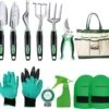 TrueForYou - Set D'outils De Jardin , Kit Cadeau D'outils à Main, Repiquage De Jardinage En Plein Air Pour Jardinier, Avec Sac De Maintien Robuste Pour Le Stockage
