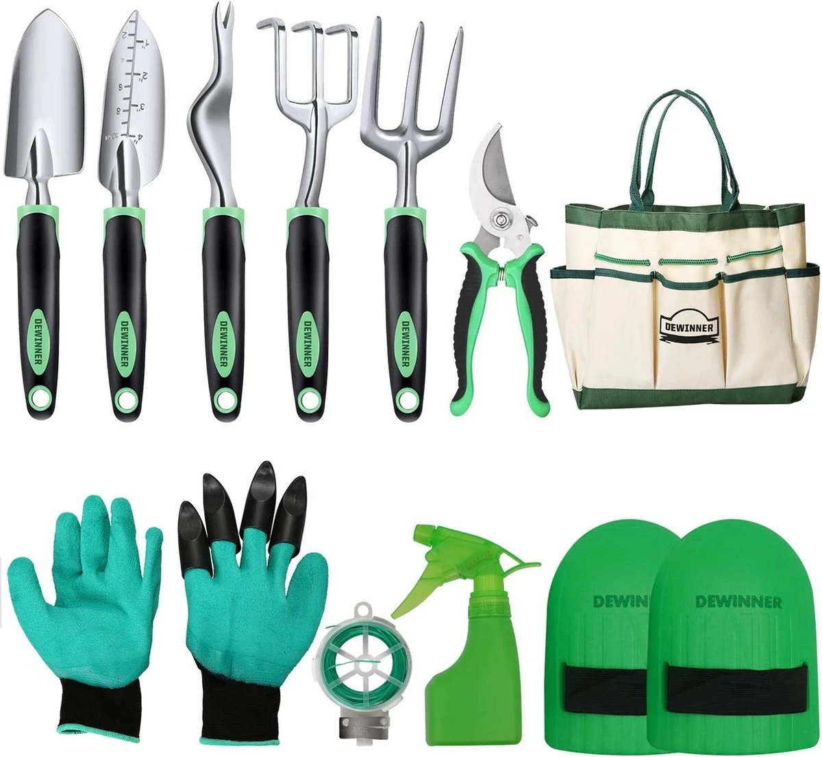 TrueForYou - Set D'outils De Jardin , Kit Cadeau D'outils à Main, Repiquage De Jardinage En Plein Air Pour Jardinier, Avec Sac De Maintien Robuste Pour Le Stockage 1 TrueForYou - Set D'outils De Jardin , Kit Cadeau D'outils à Main, Repiquage De Jardinage En Plein Air Pour Jardinier, Avec Sac De Maintien Robuste Pour Le Stockage
