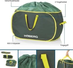 Hoberg Sacs De Jardinage | 2 X 333 Litres à Montage Automatique, Verrouillables, Robustes, 3 Poignées De Transport | Hydrofuge, Stable Et Peu Encombrant à Ranger [capacité De Charge 45 Kg, Polyester Oxford 600D] -Vendite Pelouse Pro 1200x1110 2