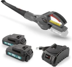 Powerplus POWEBLBS2 Souffleur De Feuilles - 18V - Incl. 2 Batteries + Chargeur