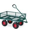 Pneumatiques De Charrette à Bras Relaxdays - 200 Kg - Chariot De Transport En Acier - Chariot De Jardin - Charrette à Bras