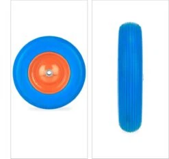 Roue De Brouette Relaxdays 4.80/4.00-8 - Pneu De Secours Anti-crevaison En Caoutchouc - Jante En Acier - Bleu -Vendite Pelouse Pro 1200x1125 3