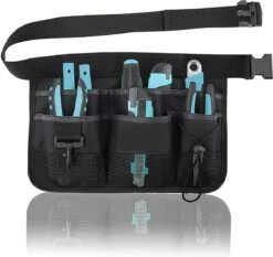 Ceinture à Outils Noire, Sac Ceinture Pour Outils De Jardin, Ceinture à Outils De Jardin, Ceinture à Outils De Jardin Avec 7 Poches Pour Le Jardinage