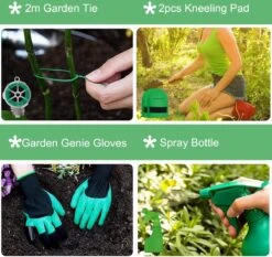 TrueForYou - Set D'outils De Jardin , Kit Cadeau D'outils à Main, Repiquage De Jardinage En Plein Air Pour Jardinier, Avec Sac De Maintien Robuste Pour Le Stockage 12 TrueForYou - Set D'outils De Jardin , Kit Cadeau D'outils à Main, Repiquage De Jardinage En Plein Air Pour Jardinier, Avec Sac De Maintien Robuste Pour Le Stockage -Vendite Pelouse Pro 1200x1131 3