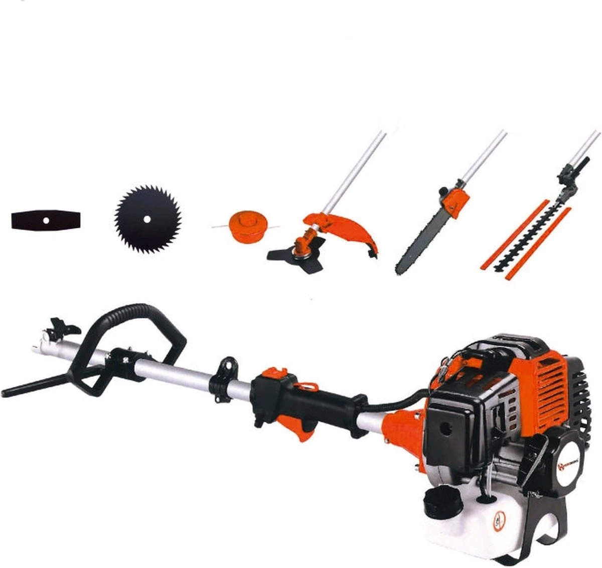 Outil Multifonction 5 En 1 Powertech, Débroussailleuse, Taille-haie, Tronçonneuse, Scie D'élagage + Bobine De Fil Et 3 Lames De Coupe 12 Outil Multifonction 5 En 1 Powertech, Débroussailleuse, Taille-haie, Tronçonneuse, Scie D'élagage + Bobine De Fil Et 3 Lames De Coupe – Image 12