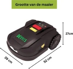 Tondeuse Robotique Devvis - Tondeuse Robotique - Capteur De Pluie - Pour Les Pelouses Jusqu'à 1000m2 - Fonction Antivol - Incl. Borne De Recharge - Connectée -Vendite Pelouse Pro 1200x1132 3