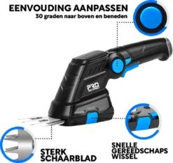 FlowShop - Taille-haie Multifonction 2-en-1 - Taille-haie électrique - Tondeuse à Gazon Sans Fil - Sécateur - Outils De Jardin - Batterie 2000mAh - Blauw 9 FlowShop - Taille-haie Multifonction 2-en-1 - Taille-haie électrique - Tondeuse à Gazon Sans Fil - Sécateur - Outils De Jardin - Batterie 2000mAh - Blauw -Vendite Pelouse Pro 1200x1136