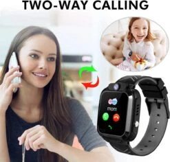 Cadeau FÊTE DES PÈRES - Cadeaux Papa - Montre GPS Enfant - Avec Appareil Photo Et Téléphone - Tracker Gps Enfants Chat Et Vélo - IP68 étanche 2G Enfants Smart Watch Compatible Avec IOS Android, Avec -Vendite Pelouse Pro 1200x1148 6
