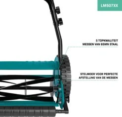 Tondeuse à Rouleau VONROC - Tondeuse à Main - 300 Mm - 4 Hauteurs De Coupe Réglables (15-25-31-35 Mm) Avec Support Mural Et Sac De Ramassage -Vendite Pelouse Pro 1200x1152 1