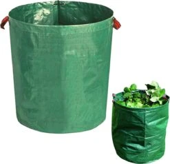 Cheqo® XL Sac à Déchets De Jardin - Sac à Déchets De Jardin - Seau à Déchets De Jardin - Sac à Mauvaises Herbes - Jardinage - Sac à Déchets Verts - 272 Litres