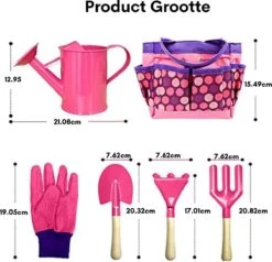 Onirique - Set Jardinage Kinder - Set Jardinage - Set Jardinage Enfant - Set Outils Jardinage Enfant - Set Outils Jardinage 6 Pièces Enfants Avec Arrosoir - Gants De Jardin - Pelle - Râteau - Truelle -Vendite Pelouse Pro 1200x1157 4