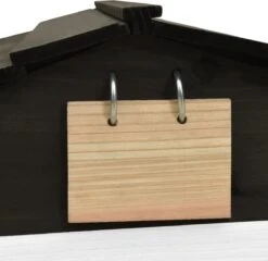 VidaXL Auvent Pour Tondeuse à Gazon 78 X 74 X 54 Cm Bois D'épicéa Noir Et Blanc -Vendite Pelouse Pro 1200x1167 1