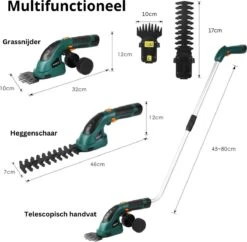 Taille-haie Télescopique PerfectGear - Sécateur Télescopique - Sécateur électrique - Taille-haie à Batterie -Vendite Pelouse Pro 1200x1175