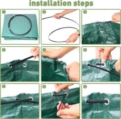 Lot De 3 Sacs De Jardinage , Extra Larges 300 L (D67 Cm, H84 Cm), Sacs De Jardin Heavy Duty Avec Poignées, Sacs Poubelles Réutilisables/étanches, Avec 1 Paire De Gants De Jardin -Vendite Pelouse Pro 1200x1175 3