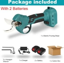 GX Accu Sécateurs - Accu Coupe-branches - Cisailles électriques - Cisailles De Jardin - 21V - Diamètre De Coupe : 10/15/20/30 Mm - Blauw -Vendite Pelouse Pro 1200x1176