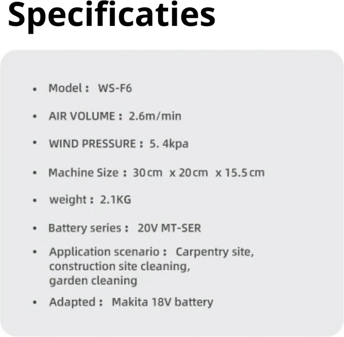Souffleur D'air - Souffleur De Poussière - Souffleur De Feuilles - Souffleur - Électrique - Aspirateur Sans Fil - Air Duster - Geen Batterie - 2,1 Kg - Rouge 6 Souffleur D'air - Souffleur De Poussière - Souffleur De Feuilles - Souffleur - Électrique - Aspirateur Sans Fil - Air Duster - Geen Batterie - 2,1 Kg - Rouge – Image 6