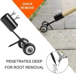 The Mash - Désherbeur à Roulettes 2 En 1, Lot De 2 Outils De Tracteur De Désherbeur Debout, Désherbeur De Jardin Portable, Rasoirs De Désherbage De Jardin Avec Roues Pour Jardin, Allées, Terrasse Et Trottoirs -Vendite Pelouse Pro 1200x1178 9
