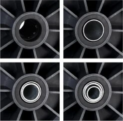 Relaxdays 1x Roue De Brouette 4.00-6 - Caoutchouc Complet - Roue De Secours Anti-crevaison - Complète - Adaptateurs -Vendite Pelouse Pro 1200x1187 8