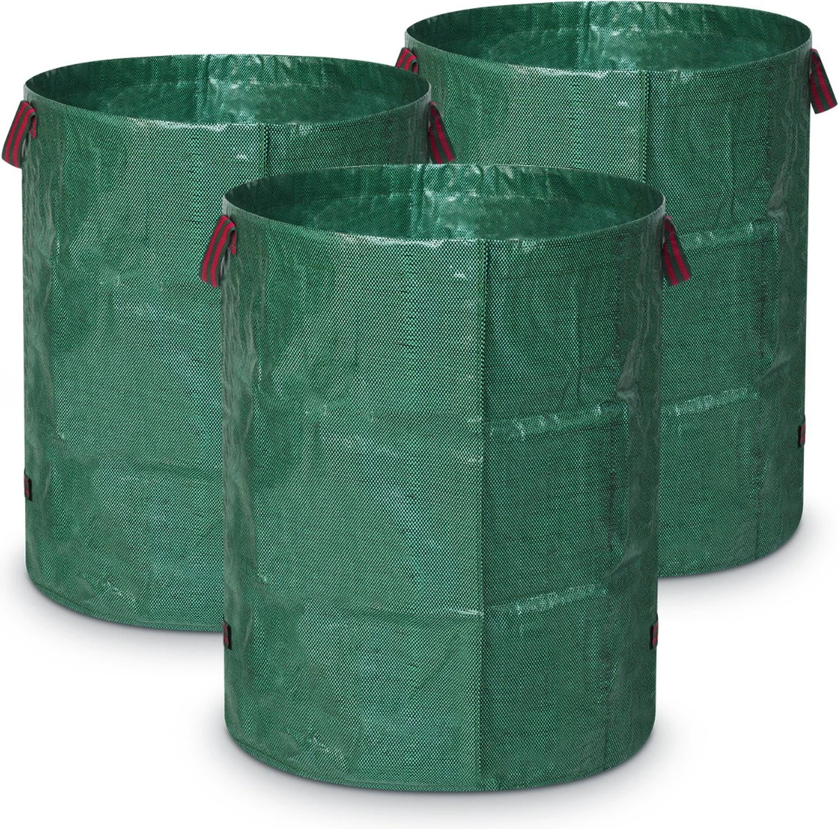Sac Poubelle De Jardin Réutilisable Navaris 272 Litres - Set De 3 Pièces - Sac De Jardin XXL Pour Déchets Verts, Feuilles Ou Mauvaises Herbes - En Vert Avec Poignées Pratiques 1 Sac Poubelle De Jardin Réutilisable Navaris 272 Litres - Set De 3 Pièces - Sac De Jardin XXL Pour Déchets Verts, Feuilles Ou Mauvaises Herbes - En Vert Avec Poignées Pratiques