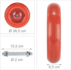 Roue De Brouette Relaxdays Avec Essieu - Pneu Anti-crevaison - Brouette De Roue De Secours - 4.80 4.00-8 15 Roue De Brouette Relaxdays Avec Essieu - Pneu Anti-crevaison - Brouette De Roue De Secours - 4.80 4.00-8 -Vendite Pelouse Pro 1200x1189 5