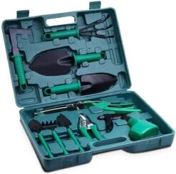 IBright Set D'outils De Outils De Jardin 10 Pièces Avec étui De Rangement - Ensemble De Jardinage - Outils Pour Jardin - Vert -Vendite Pelouse Pro 1200x1190 6