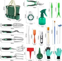 Ensemble D'outils De Jardin 38 Pièces D'outils De Jardin De Haute Qualité, équipés De Gants De Jardin, Ciseaux De Jardin, Sac De Jardin, Pulvérisateur De Jardin, Pelle De Jardin, Bonsaï -Vendite Pelouse Pro 1200x1191 6