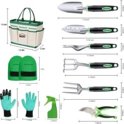 TrueForYou - Set D'outils De Jardin , Kit Cadeau D'outils à Main, Repiquage De Jardinage En Plein Air Pour Jardinier, Avec Sac De Maintien Robuste Pour Le Stockage 13 TrueForYou - Set D'outils De Jardin , Kit Cadeau D'outils à Main, Repiquage De Jardinage En Plein Air Pour Jardinier, Avec Sac De Maintien Robuste Pour Le Stockage -Vendite Pelouse Pro 1200x1194 6