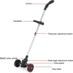 Tondeuse à Gazon Tondeuses à Gazon - Tondeuse à Gazon - Tondeuses à Gazon électriques Portables - Poignée Réglable - Tête Pivotante à 180º - Avec 2 Batteries Et 3 Types De Lames - Zwart -Vendite Pelouse Pro 1200x1196 3