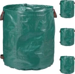 Lot De 4 Sacs à Déchets De Jardin Relaxdays - Sac De Jardin Vert 260 L - Sac à Mauvaises Herbes Pliable Autoportant -Vendite Pelouse Pro 1200x1196 7