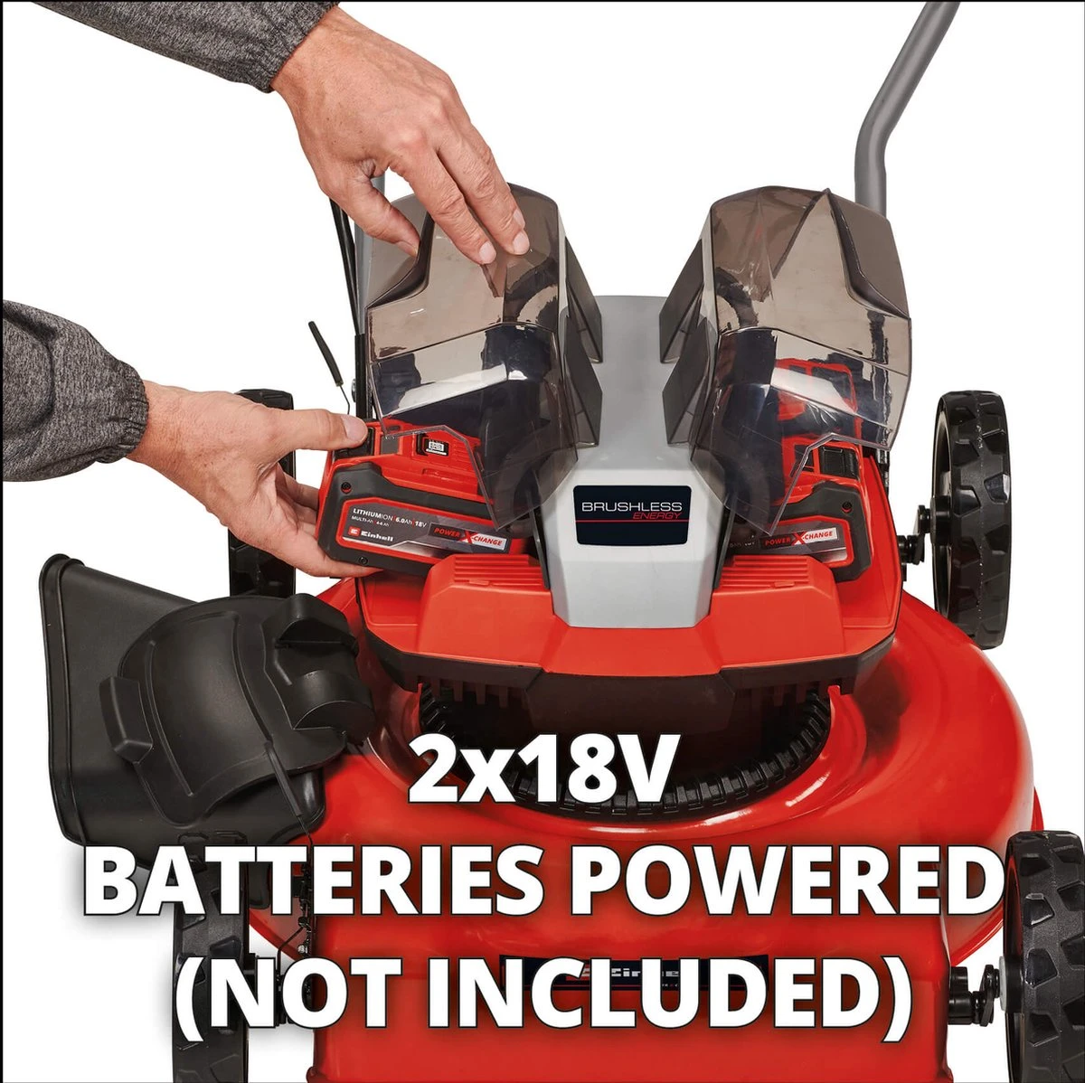Tondeuse à Gazon Sans Fil Einhell GE-CM 36/48 Li M Solo Power X-Change (li-ion - 36 V - Technologie Double Twin-Pack - Tondeuse à Gazon Mulching - Highwheeler - Moteur Brushless - Sans Batterie Ni Chargeur) 2 Tondeuse à Gazon Sans Fil Einhell GE-CM 36/48 Li M Solo Power X-Change (li-ion - 36 V - Technologie Double Twin-Pack - Tondeuse à Gazon Mulching - Highwheeler - Moteur Brushless - Sans Batterie Ni Chargeur) – Image 2