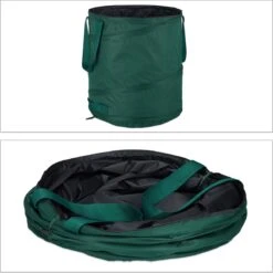 Relaxdays Sac Poubelle De Jardin Pop Up - Lot De 3 - 60 L - Sac De Jardin Robuste - Sac Poubelle Vert Fermé -Vendite Pelouse Pro 1200x1198 21