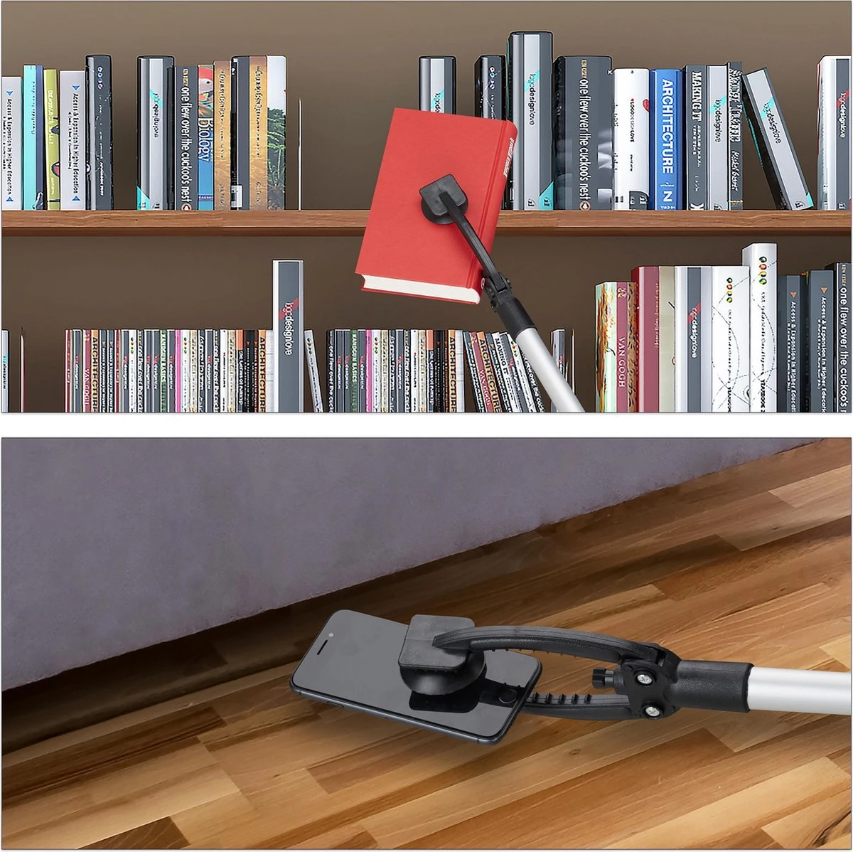 Relaxdays 10 X Grab - Poubelle - Bâton De Préhension - Aide à La Préhension - Bras De Maintien - 88 Cm Aluminium 7 Relaxdays 10 X Grab - Poubelle - Bâton De Préhension - Aide à La Préhension - Bras De Maintien - 88 Cm Aluminium – Image 7