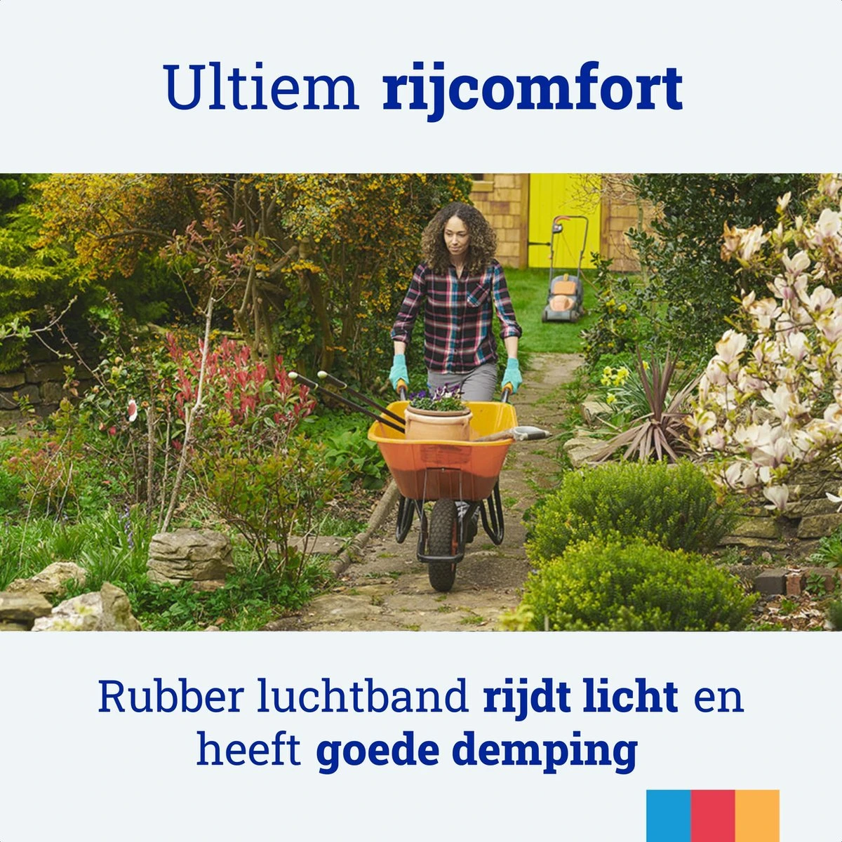 MESO Roue De Brouette Pneumatique - 4.80/4.00-8 - Pneu En Caoutchouc - Roue Avec Axe 130mm - Pneu De Brouette 4.80/400 Pour Brouette 2 MESO Roue De Brouette Pneumatique - 4.80/4.00-8 - Pneu En Caoutchouc - Roue Avec Axe 130mm - Pneu De Brouette 4.80/400 Pour Brouette – Image 2