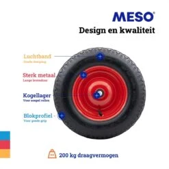 MESO Roue De Brouette Pneumatique - 4.80/4.00-8 - Pneu En Caoutchouc - Roue Avec Axe 130mm - Pneu De Brouette 4.80/400 Pour Brouette 11 MESO Roue De Brouette Pneumatique - 4.80/4.00-8 - Pneu En Caoutchouc - Roue Avec Axe 130mm - Pneu De Brouette 4.80/400 Pour Brouette -Vendite Pelouse Pro 1200x1200 1011