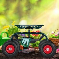 Relaxdays 2x Roue De Diable 260x85 - Roue De Charrette à Bras - Pneu Pneumatique - Roue De Secours - Noir/rouge -Vendite Pelouse Pro 1200x1200 1078