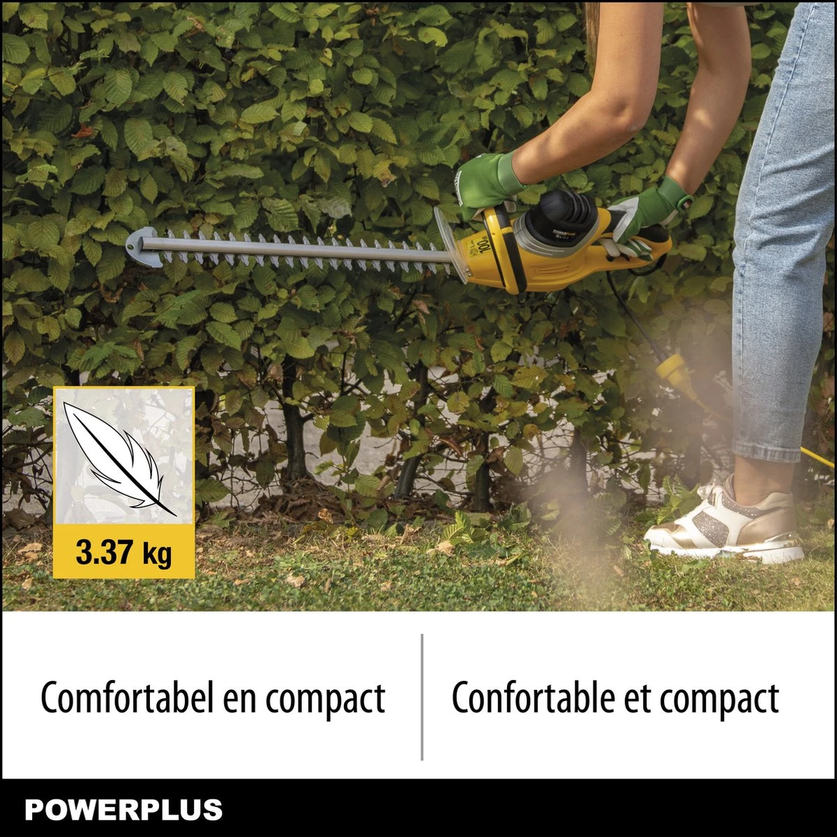 Taille-haie électrique Powerplus POWXG2007 - 550 Watt - Lame De 52,5 Cm De Long 3 Taille-haie électrique Powerplus POWXG2007 - 550 Watt - Lame De 52,5 Cm De Long – Image 3