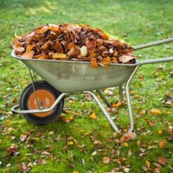 Roue De Brouette Relaxdays 4.80/4.00-8 Avec Axe - Roue De Secours Tout Caoutchouc Anti Crevaison - Jante Acier - Noir -Vendite Pelouse Pro 1200x1200 1086