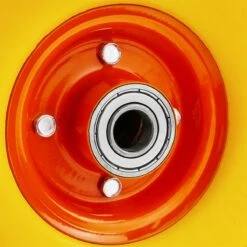 PrimeMatik - Roue De Brouette Massief Jaune 100 Kg 10x3" 254x76 Mm. Courroie De Rechange Pour Plate-forme De Transport Et Chariots -Vendite Pelouse Pro 1200x1200 1097