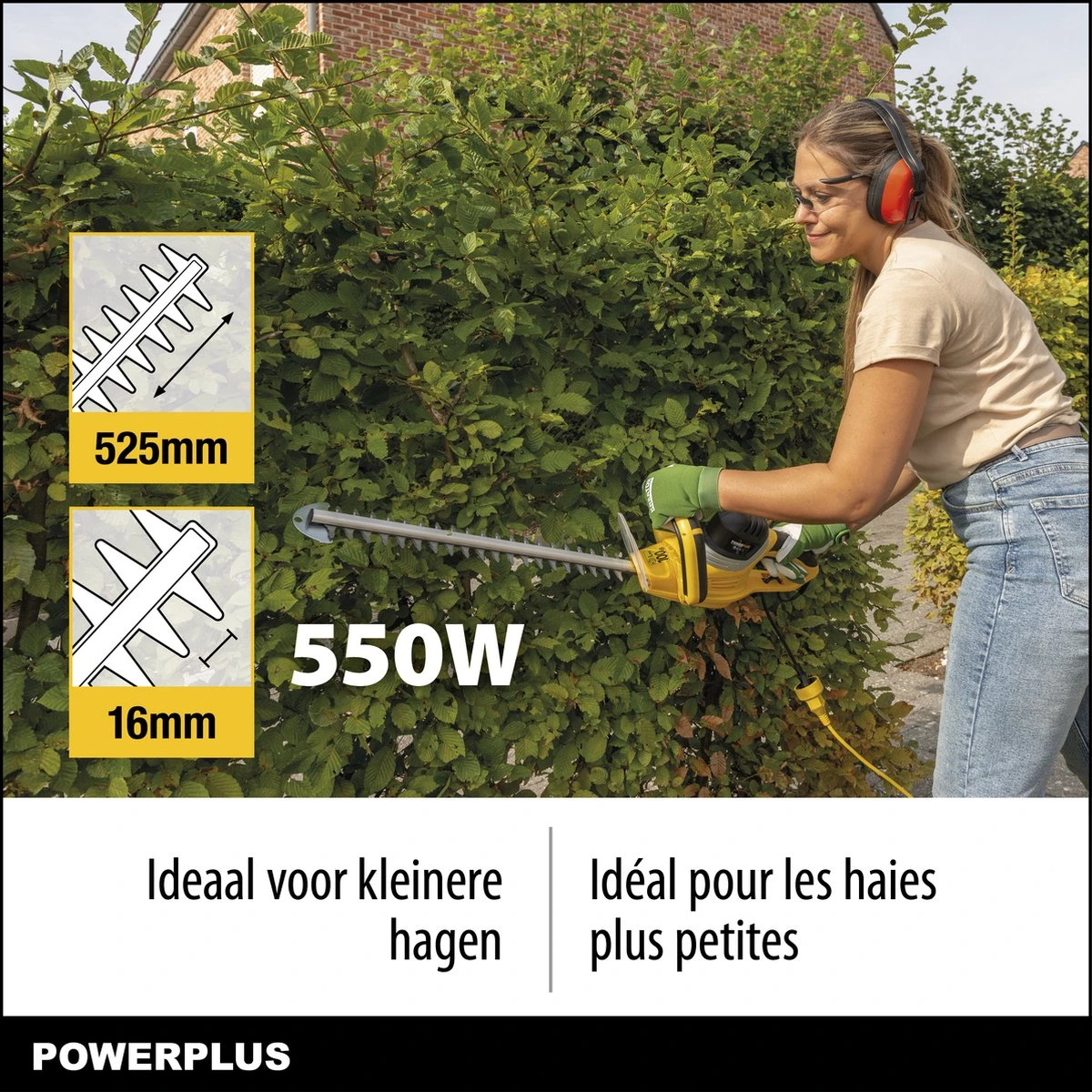 Taille-haie électrique Powerplus POWXG2007 - 550 Watt - Lame De 52,5 Cm De Long 5 Taille-haie électrique Powerplus POWXG2007 - 550 Watt - Lame De 52,5 Cm De Long – Image 5