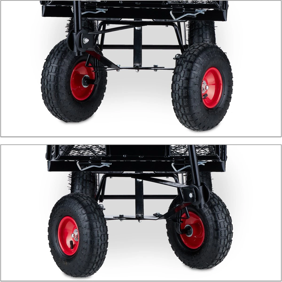 Pneumatiques Pour Charrette à Bras Relaxdays - 500 Kg - Charrette à Bras - Grande Charrette De Jardin - Charrette à Bras En Acier 4 Pneumatiques Pour Charrette à Bras Relaxdays - 500 Kg - Charrette à Bras - Grande Charrette De Jardin - Charrette à Bras En Acier – Image 4