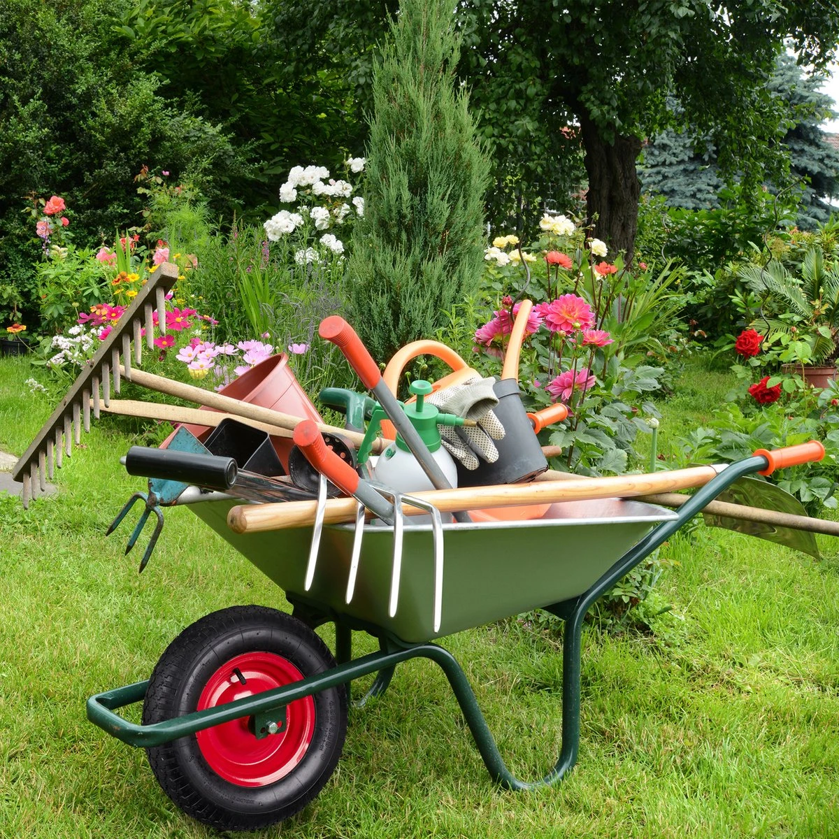 Relaxdays 4x Roue De Brouette 4.80 4.00-8 - Pneumatique - Roue De Secours Avec Adaptateurs - Noir-gris 3 Relaxdays 4x Roue De Brouette 4.80 4.00-8 - Pneumatique - Roue De Secours Avec Adaptateurs - Noir-gris – Image 3