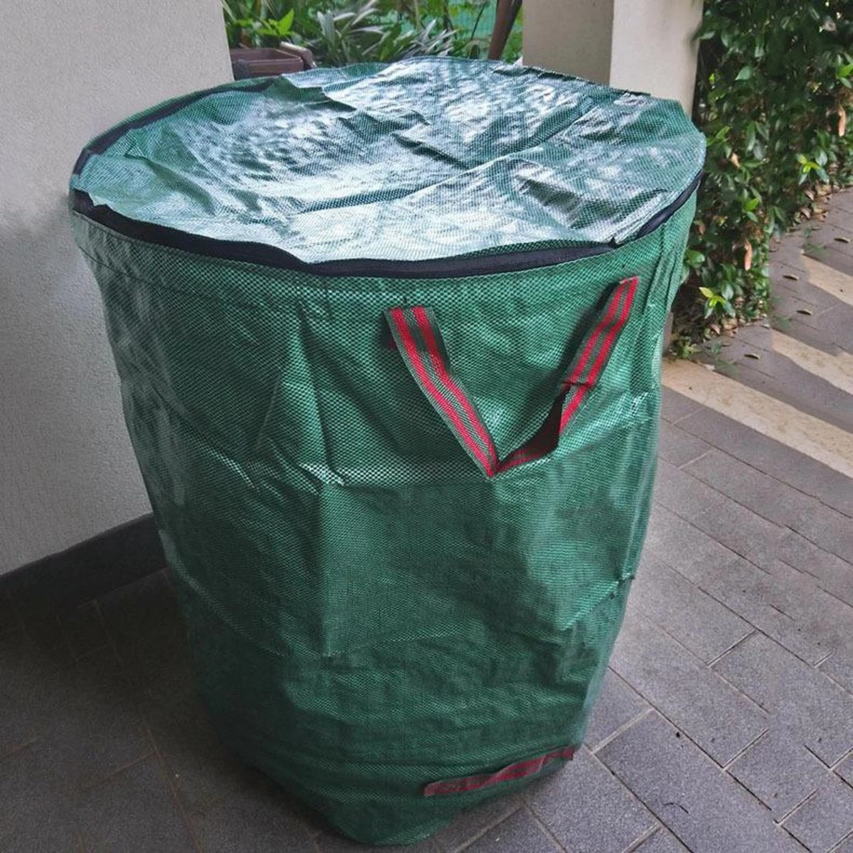 Nixnix - Sac à Déchets De Jardin - 1 Pièce - 280 Litres - 50 Kg - Big Bag - Pliable - Sac à Mauvaises Herbes - Sac à Feuilles - Déchets De Jardin - Déchets Verts 2 Nixnix - Sac à Déchets De Jardin - 1 Pièce - 280 Litres - 50 Kg - Big Bag - Pliable - Sac à Mauvaises Herbes - Sac à Feuilles - Déchets De Jardin - Déchets Verts – Image 2