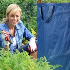 Relaxdays Pop Up Sac à Déchets De Jardin - Lot De 2 - Sac De Jardin 120 L - Bleu - Sac à Mauvaises Herbes - Sac à Feuilles -Vendite Pelouse Pro 1200x1200 1236