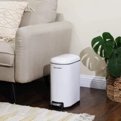 Songmics Poubelle, Seau Cosmétique En Acier, 10 Litres, Poubelle à Pédale étroite Avec Poubelle Intérieure, Pour Salle De Bain, Fermeture Amortie, Poubelle Pour Niche, Blanc LTB10WT 17 Songmics Poubelle, Seau Cosmétique En Acier, 10 Litres, Poubelle à Pédale étroite Avec Poubelle Intérieure, Pour Salle De Bain, Fermeture Amortie, Poubelle Pour Niche, Blanc LTB10WT -Vendite Pelouse Pro 1200x1200 1240