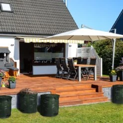 Lot De 4 Sacs Poubelles De Jardin Relaxdays - Grand Sac De Jardin 260 L - Sac Poubelle Vert Robuste Pliable -Vendite Pelouse Pro 1200x1200 1256