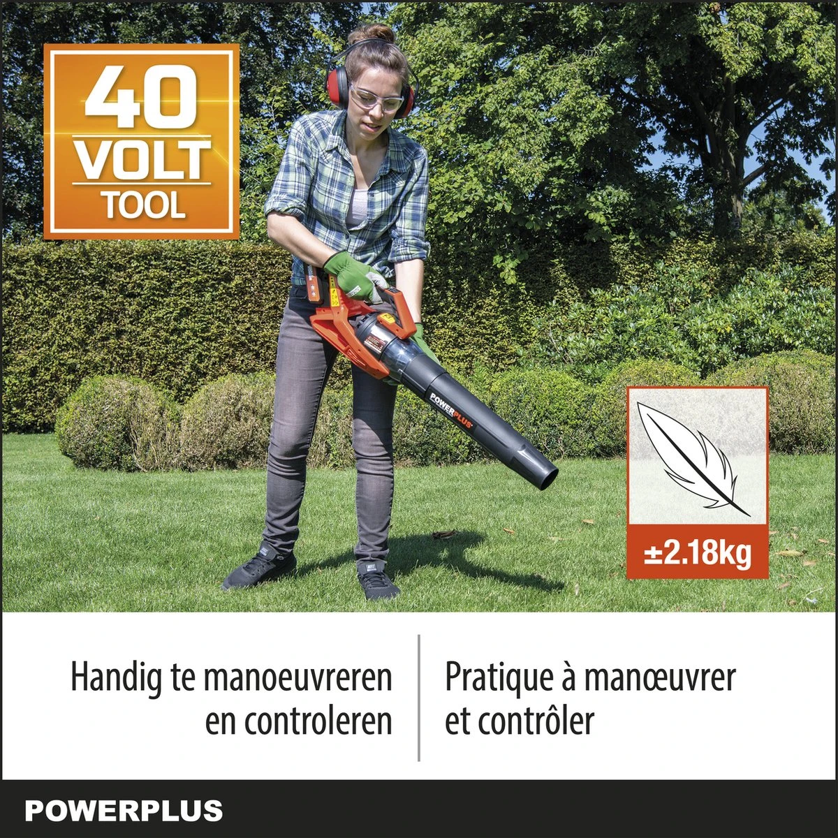 Souffleur De Feuilles Powerplus Dual Power POWDPGSET31 - 40V - Avec Batterie 40 V Et Chargeur 3 Souffleur De Feuilles Powerplus Dual Power POWDPGSET31 - 40V - Avec Batterie 40 V Et Chargeur – Image 3